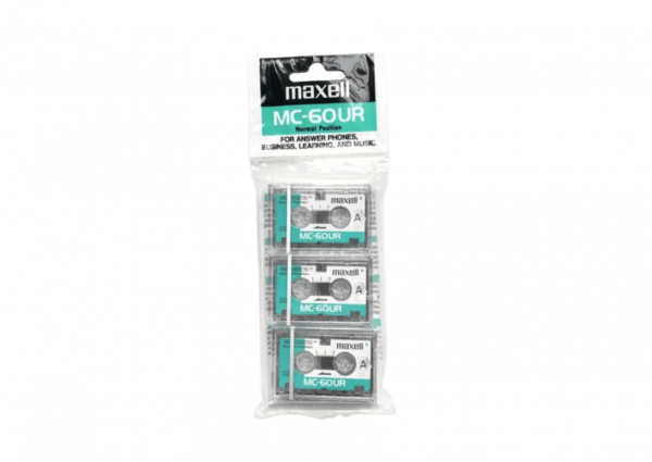 Maxell MC-60 Micro Cassette Tapes 3 Pack MC60